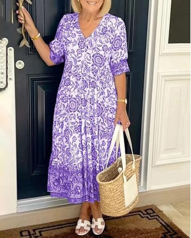 Effortless Elegance Floral Dress