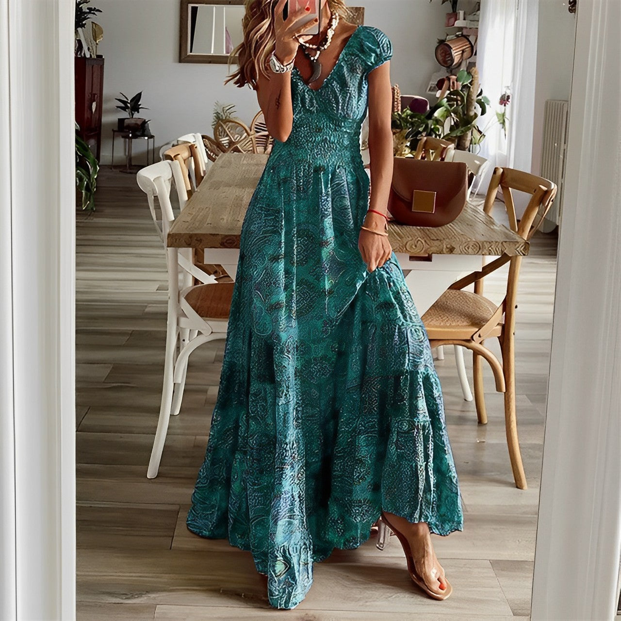 Effortless Boho Elegance Maxi Dress