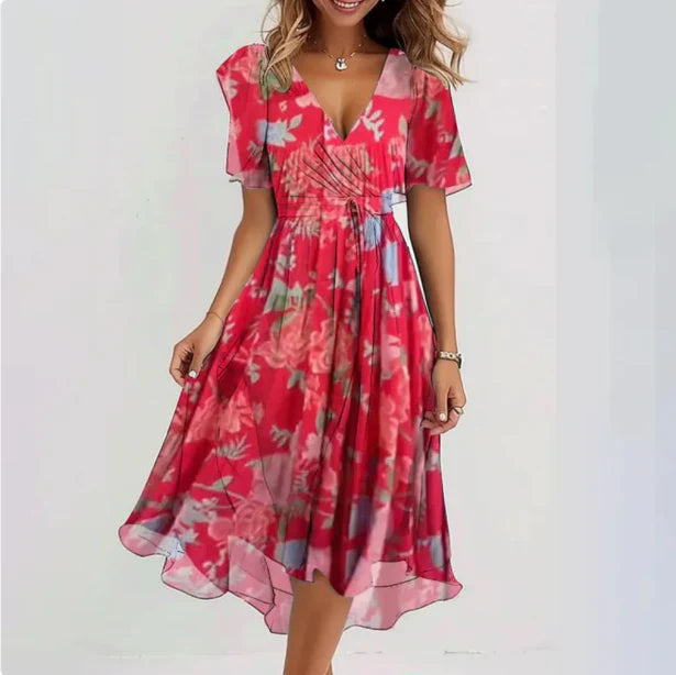 Elegant-Vibe V-Neck Dress
