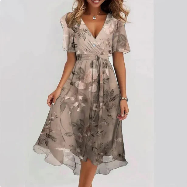 Elegant-Vibe V-Neck Dress