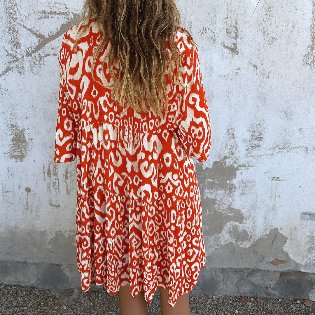 Elegant Comfort V-Neck Dress