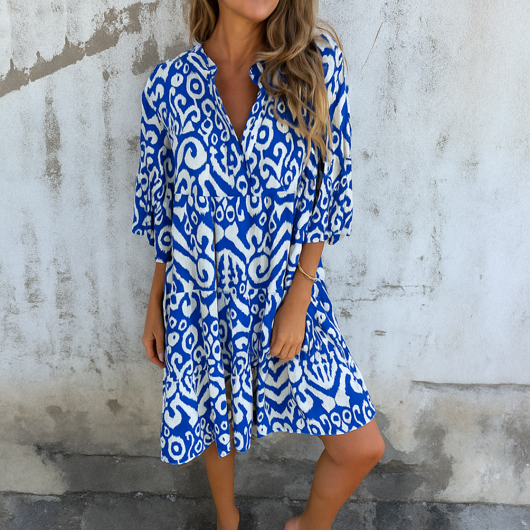 Elegant Comfort V-Neck Dress