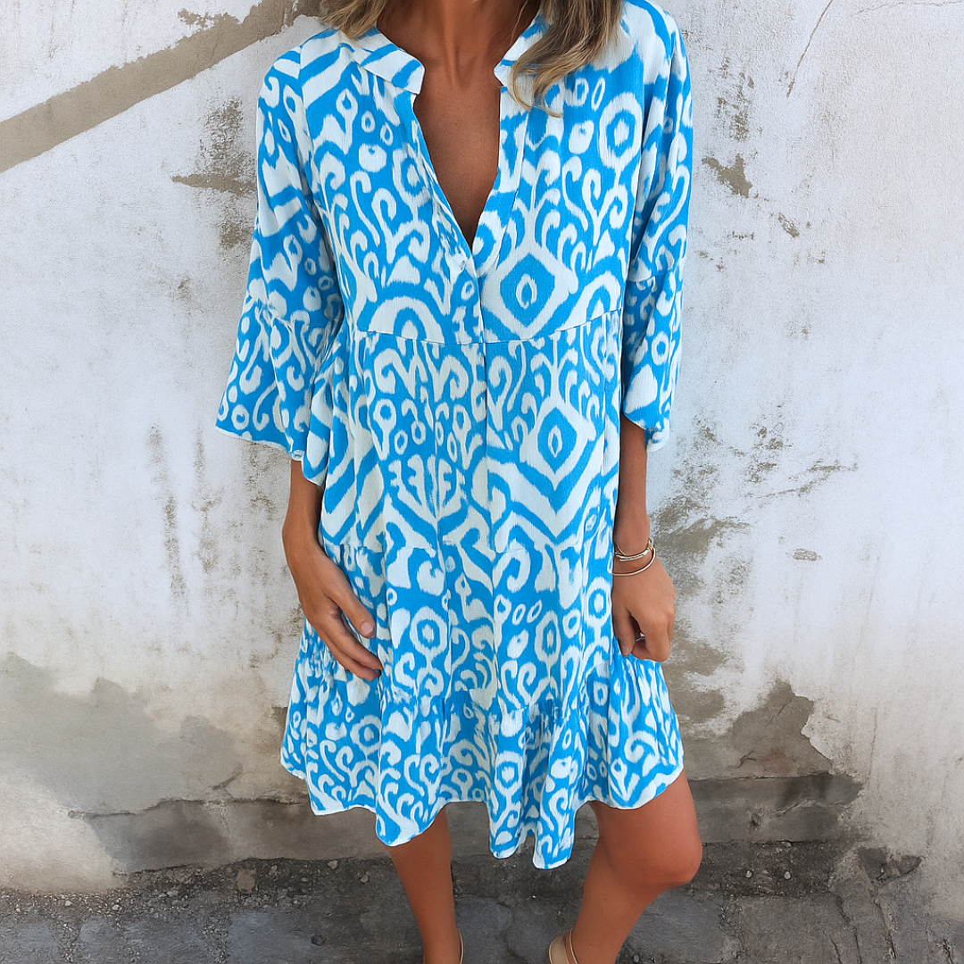 Elegant Comfort V-Neck Dress