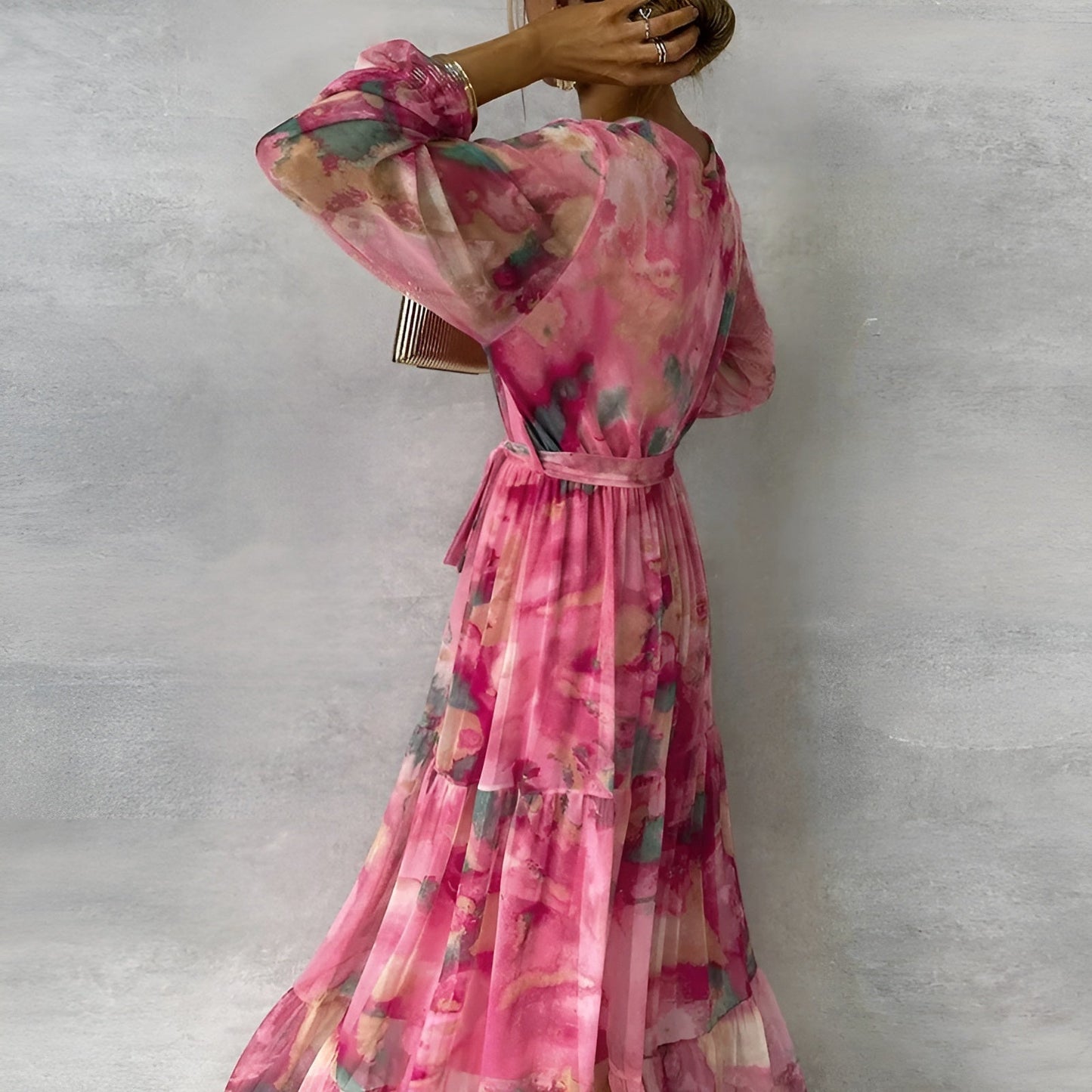 Elegant Pleated Summer Dress