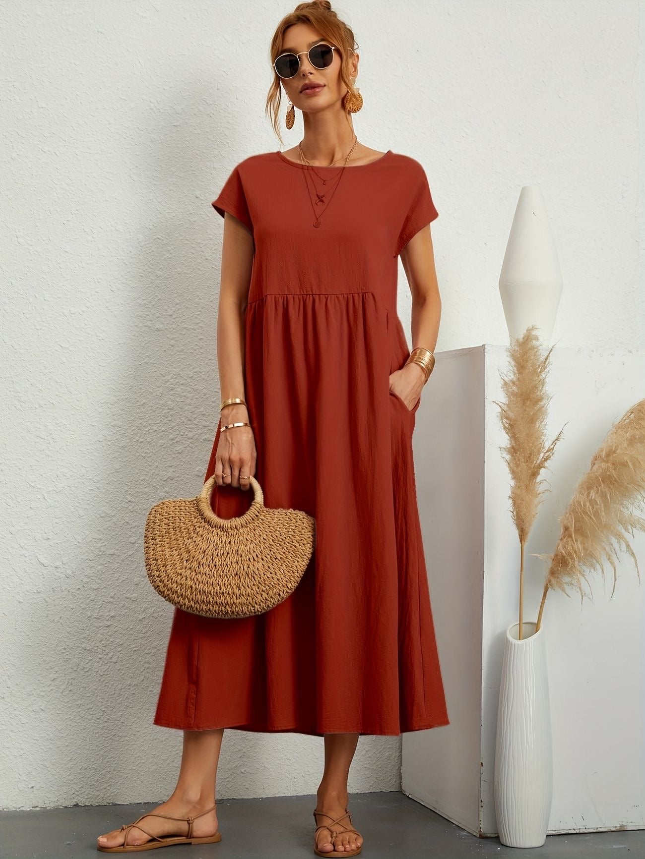 Elegant Comfort Spring Dress