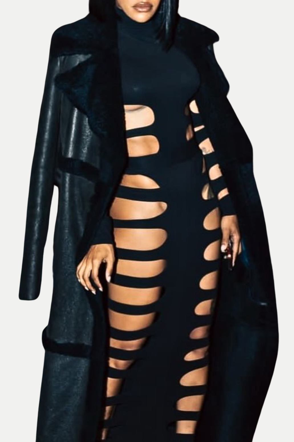 Head-Turning Cutout Two-Piece Set