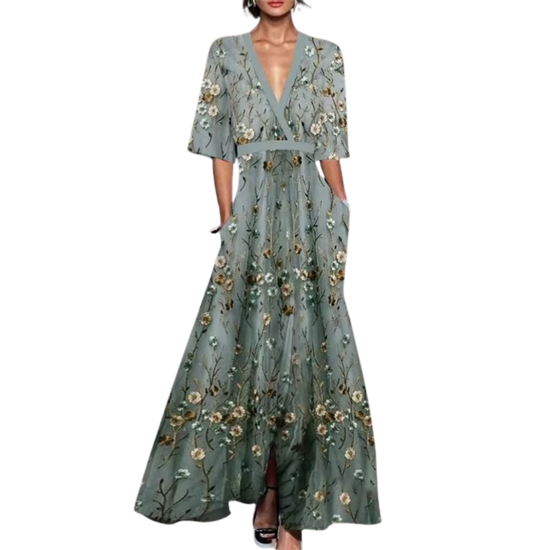 Floral Elegance Spring Dress