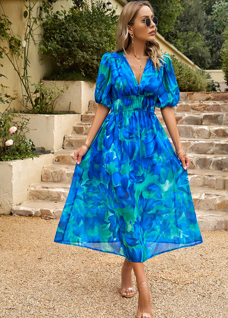 Effortless Floral Elegance Dress