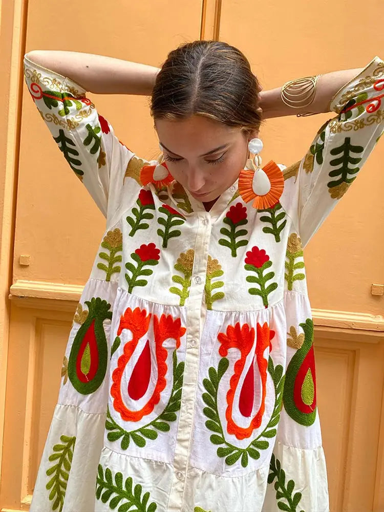 Effortless Chic Patchwork Summer Dress