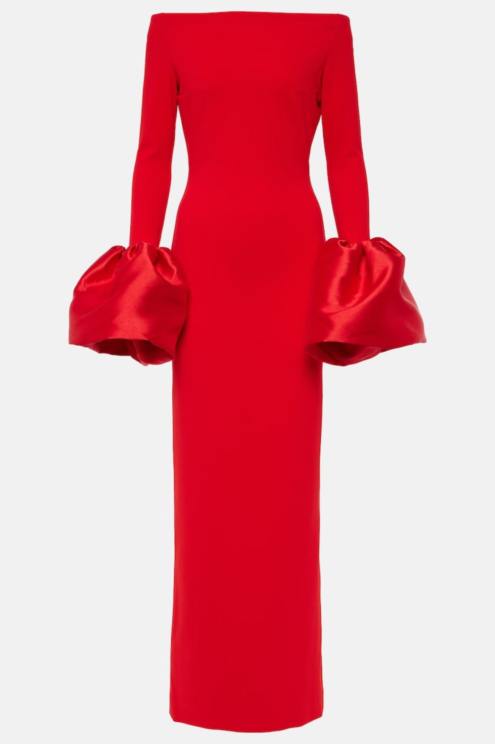 Radiant Red Off-Shoulder Dress