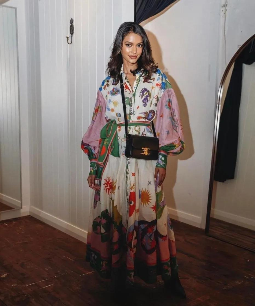 Italian Elegance Maxi Dress