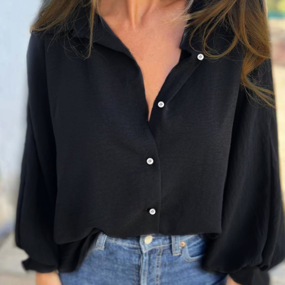 Everyday Elegance Button-Up Blouse