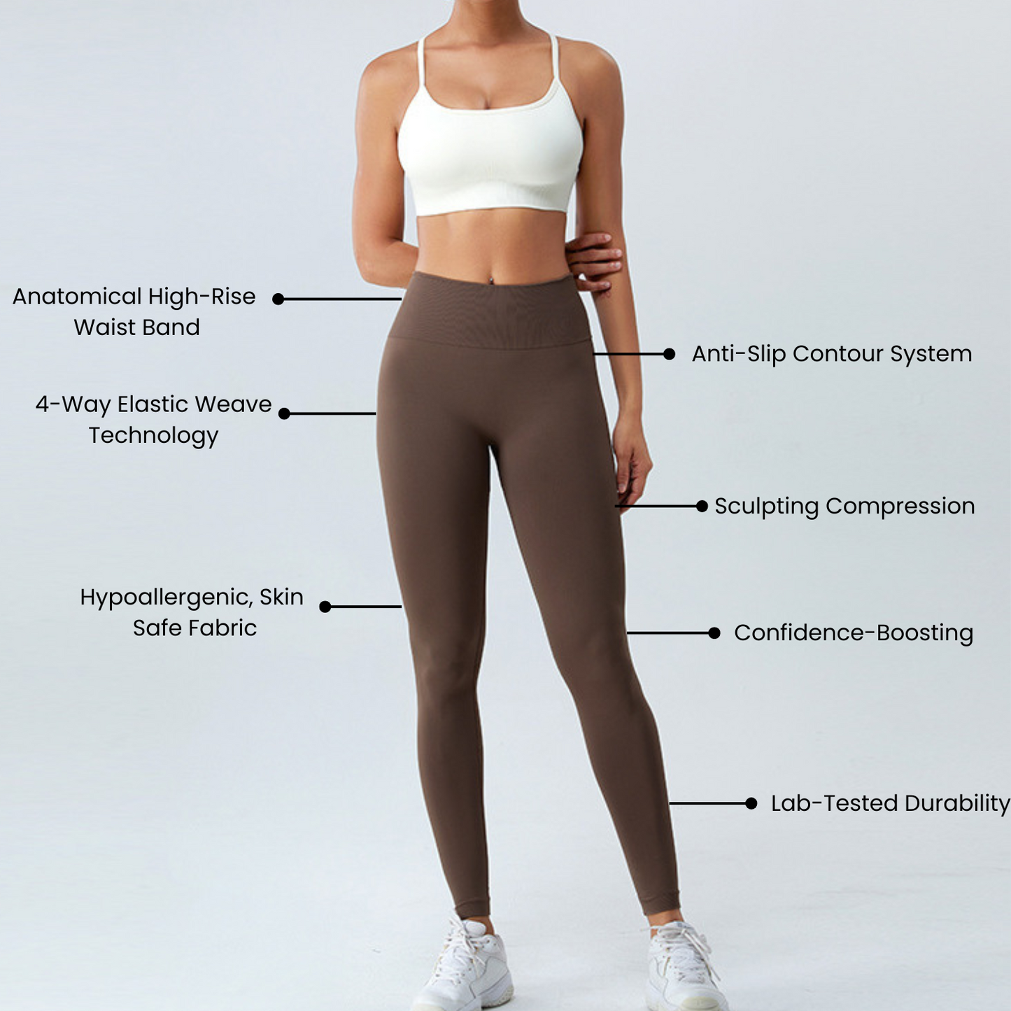 Empowered High-Waist Workout Leggings
