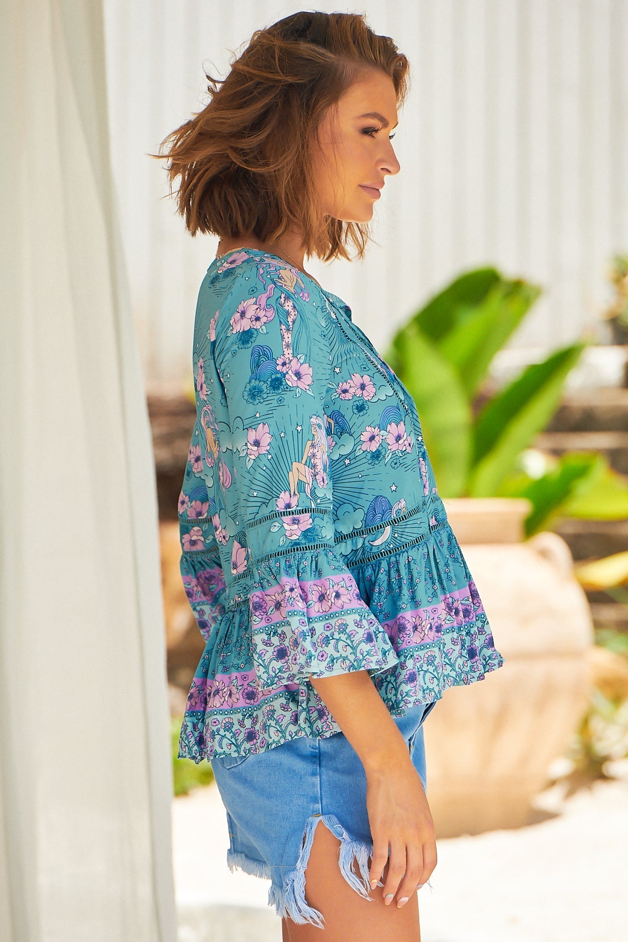 Flattering V-Neck Boho Dress