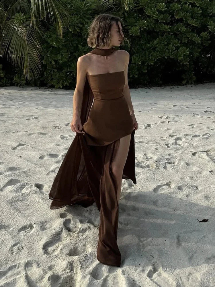 Dramatic Chiffon Maxi for Grand Entrances
