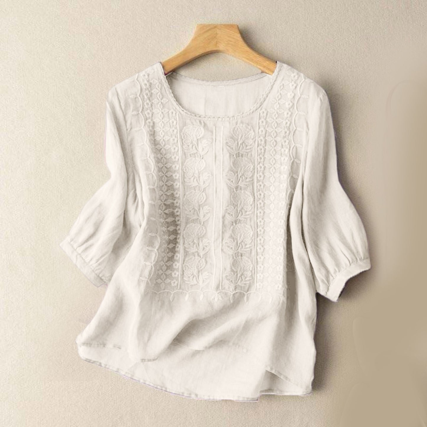 Effortless Breathable Linen Blouse