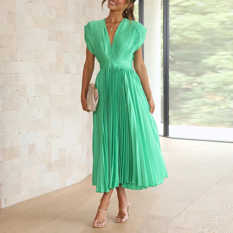 Graceful Pleated Dress