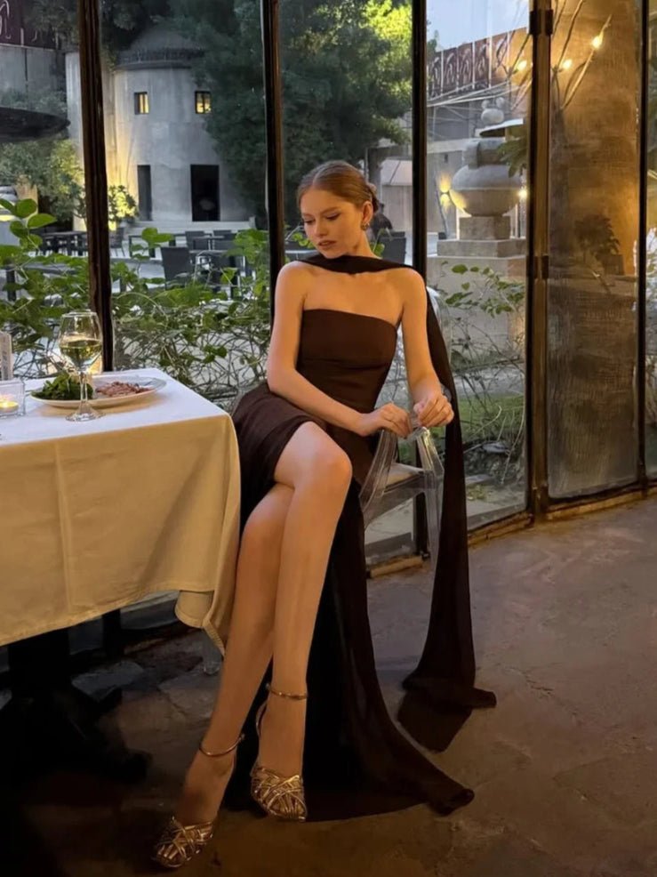 Dramatic Chiffon Maxi for Grand Entrances