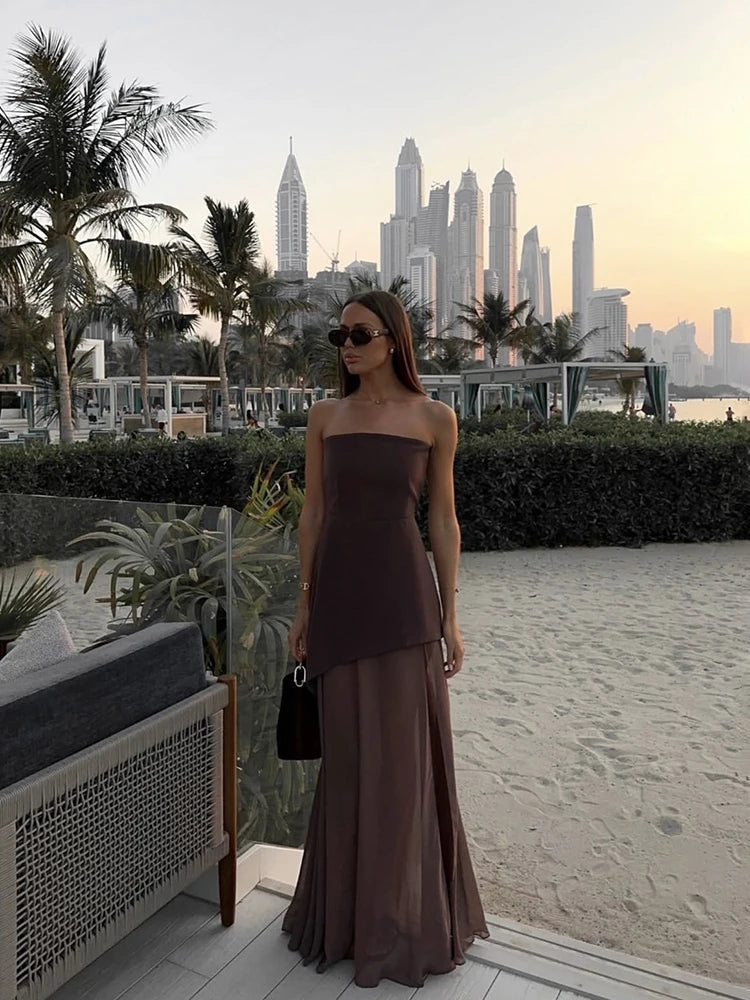 Dramatic Chiffon Maxi for Grand Entrances