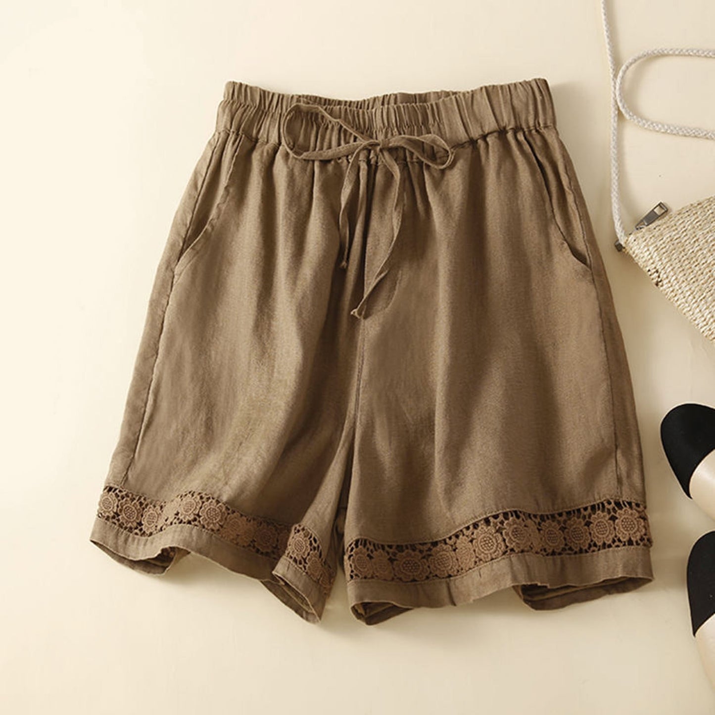 Effortless Airy Linen Shorts