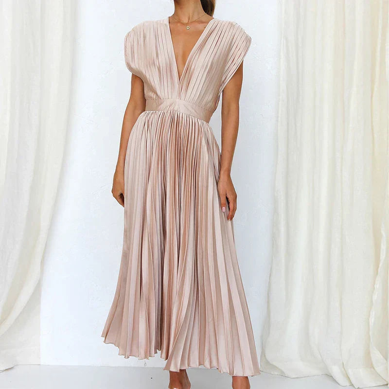 Graceful Pleated Dress