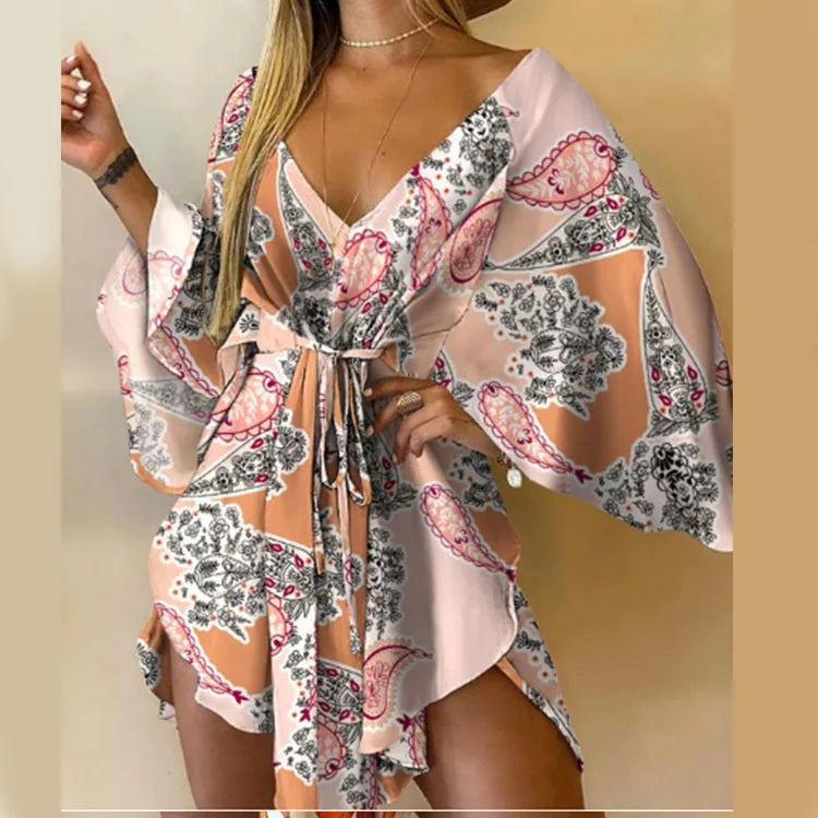 Effortless Boho Beauty Mini Dress