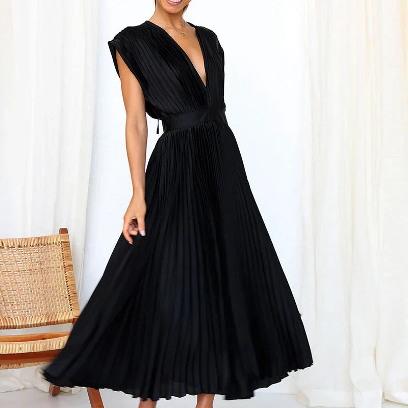 Graceful Pleated Dress