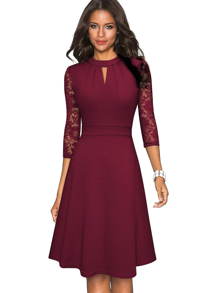 Flattering Lace Dress for Special Occasions