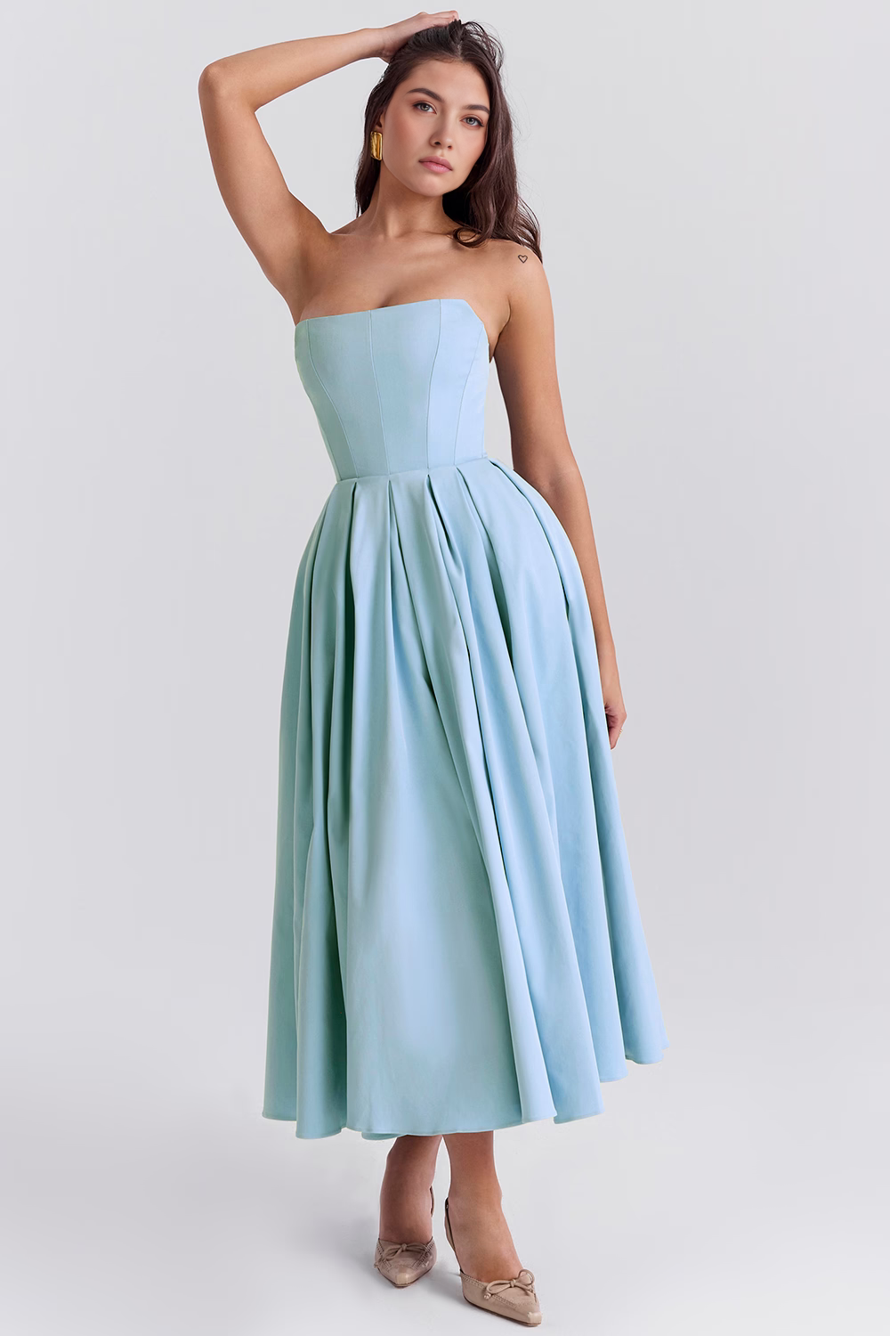 Elegant-Shape Midi Sundress