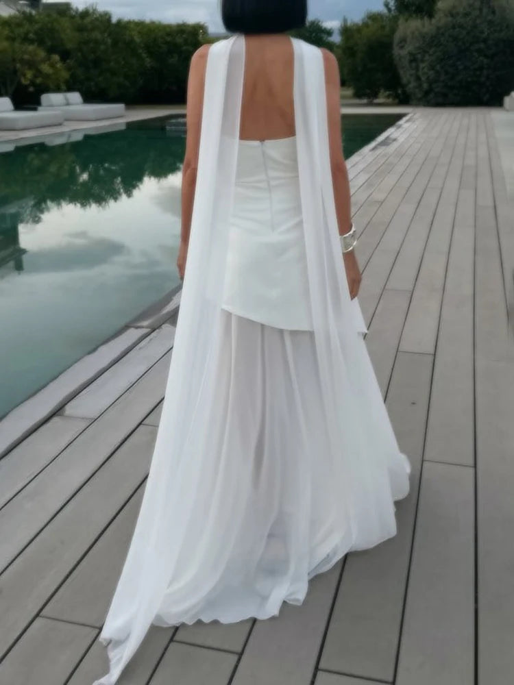 Dramatic Chiffon Maxi for Grand Entrances