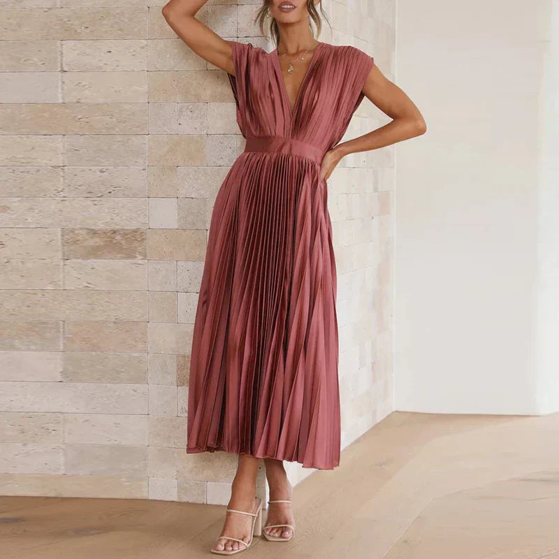 Graceful Pleated Dress