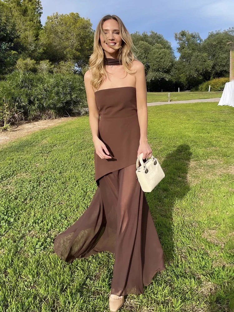 Dramatic Chiffon Maxi for Grand Entrances
