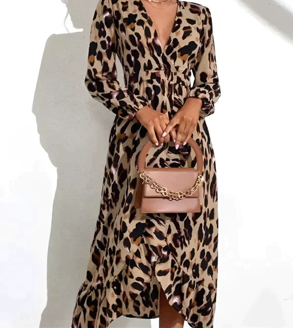 Effortless Elegance Leopard Dress