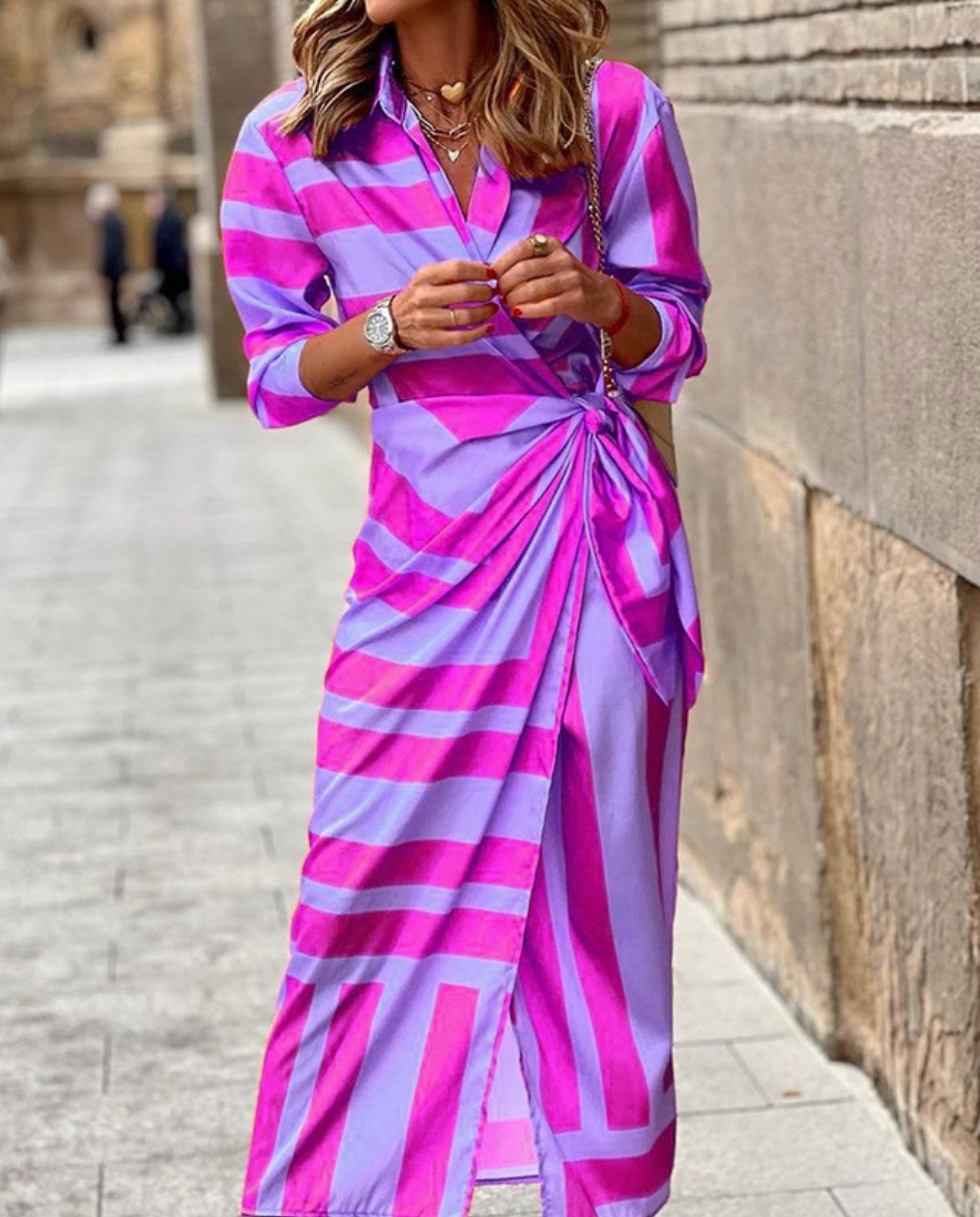 Statement Wrap Dress for Instant Impact