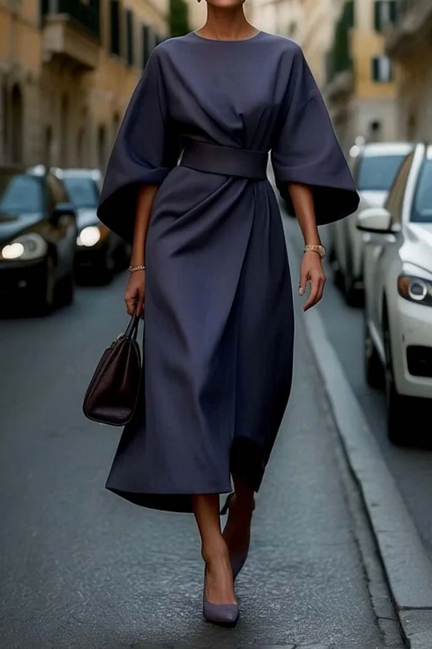 Lantern Sleeve Dress That Flatters