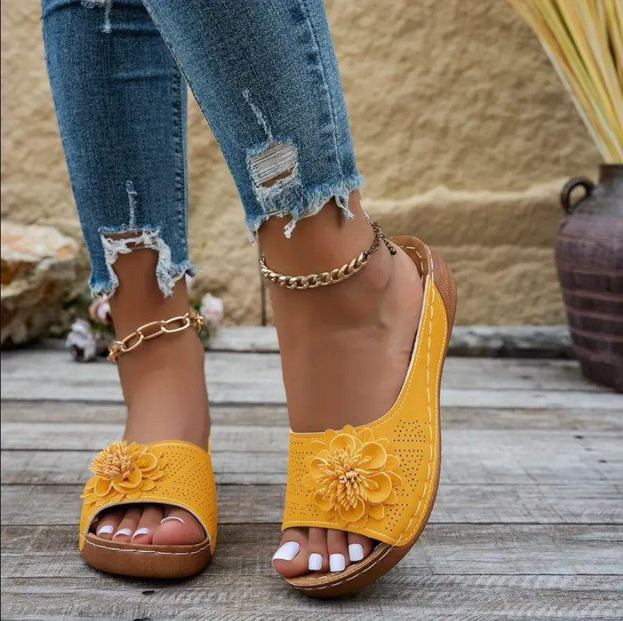 All-Day Floral Comfort Sandals