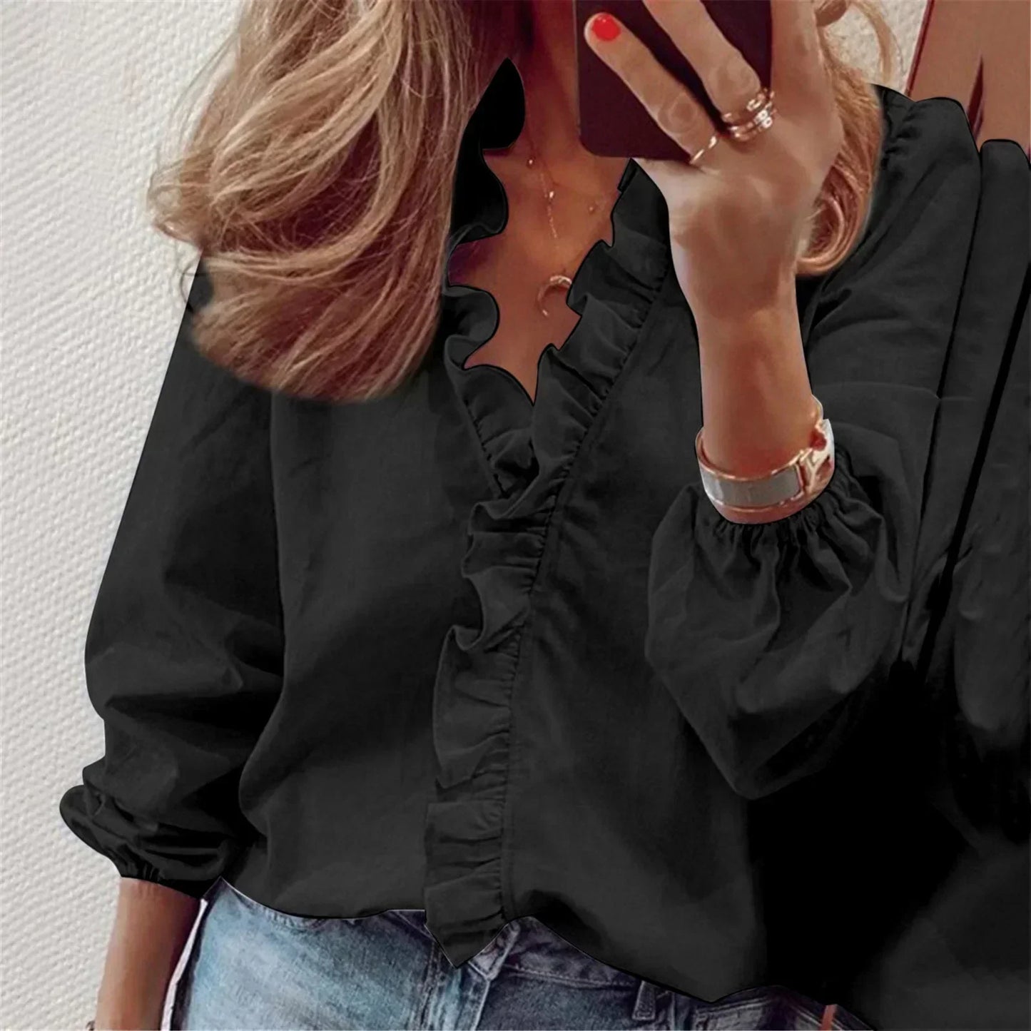 Elevate Your Look: Long Sleeve Blouse