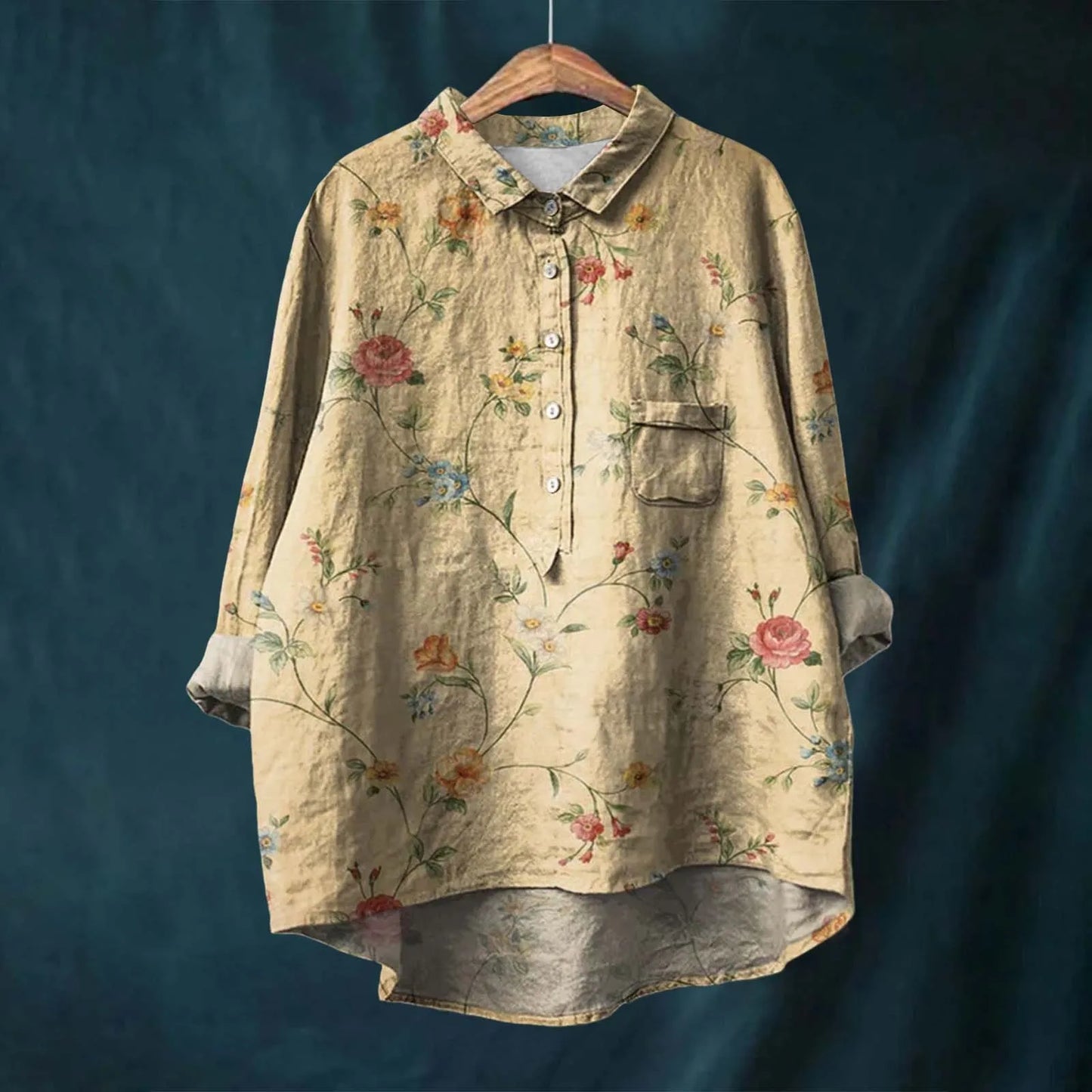 Chic Floral Comfort Blouse