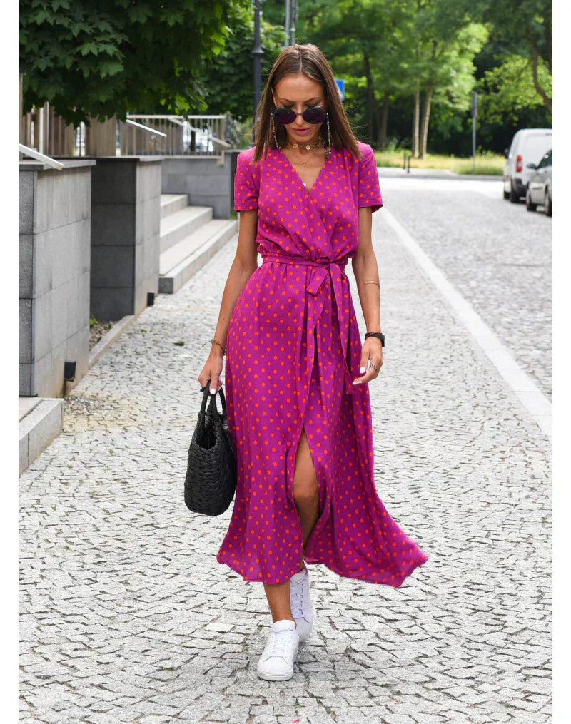 Elegant Flattering V-Neck Dress