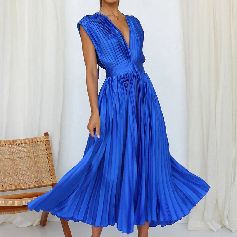 Graceful Pleated Dress