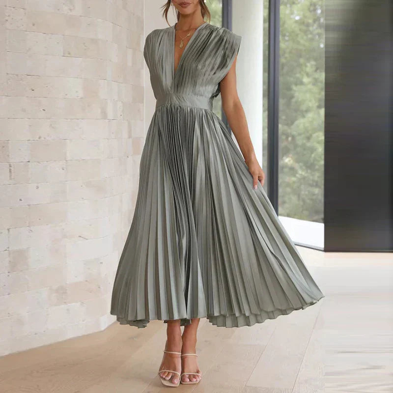 Graceful Pleated Dress