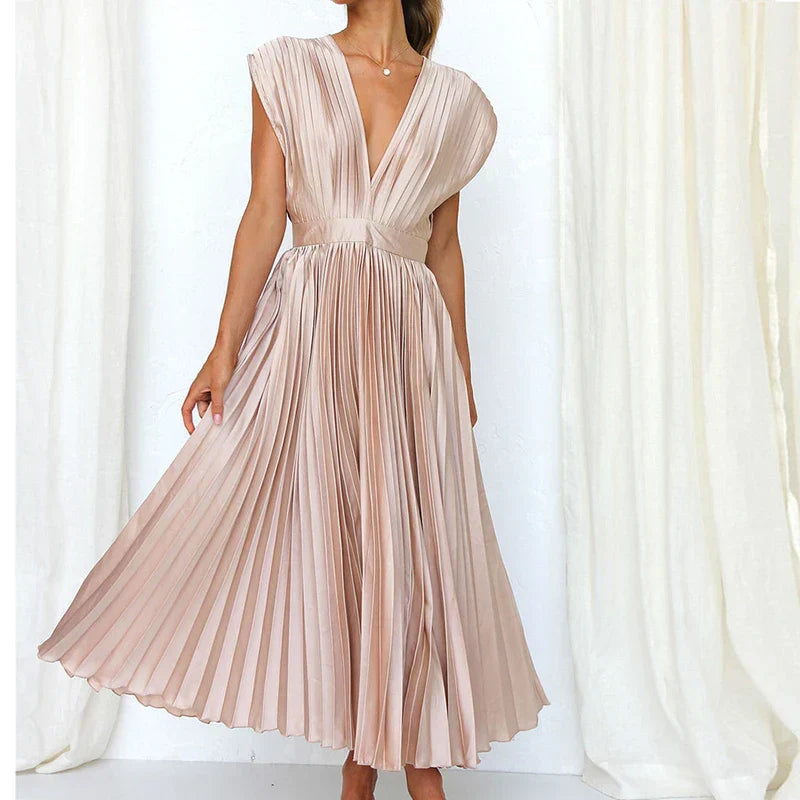Graceful Pleated Dress