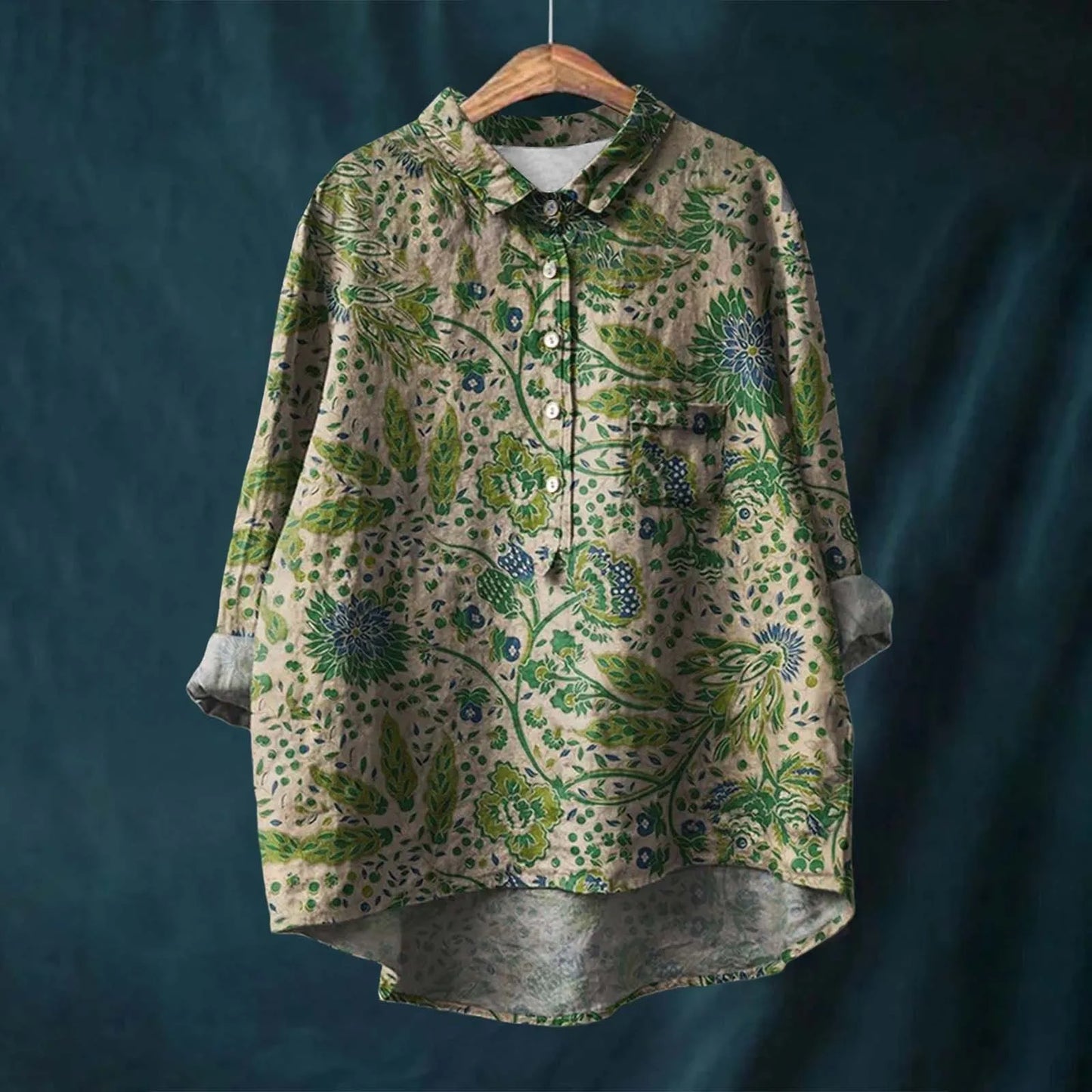 Chic Floral Comfort Blouse