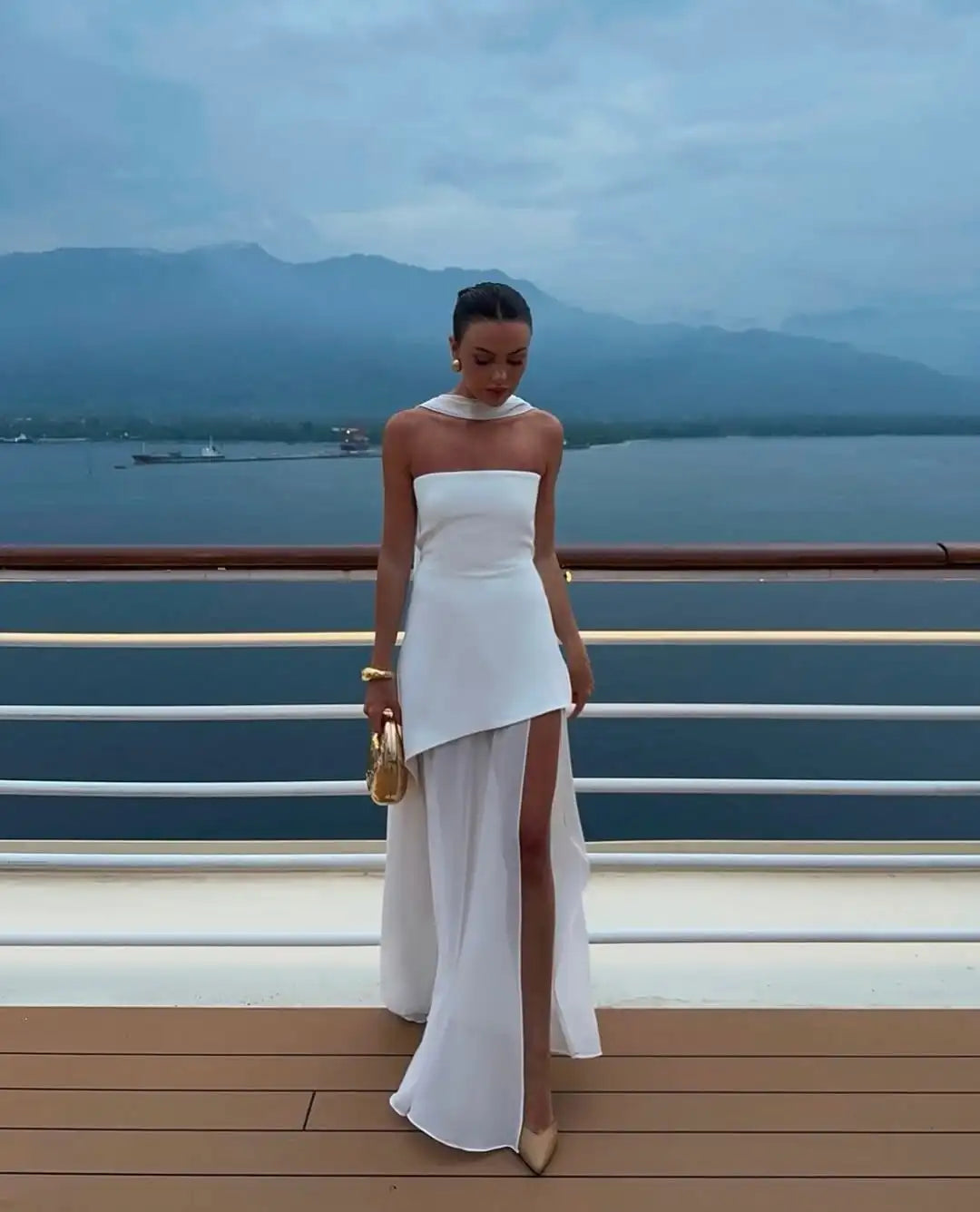 Dramatic Chiffon Maxi for Grand Entrances