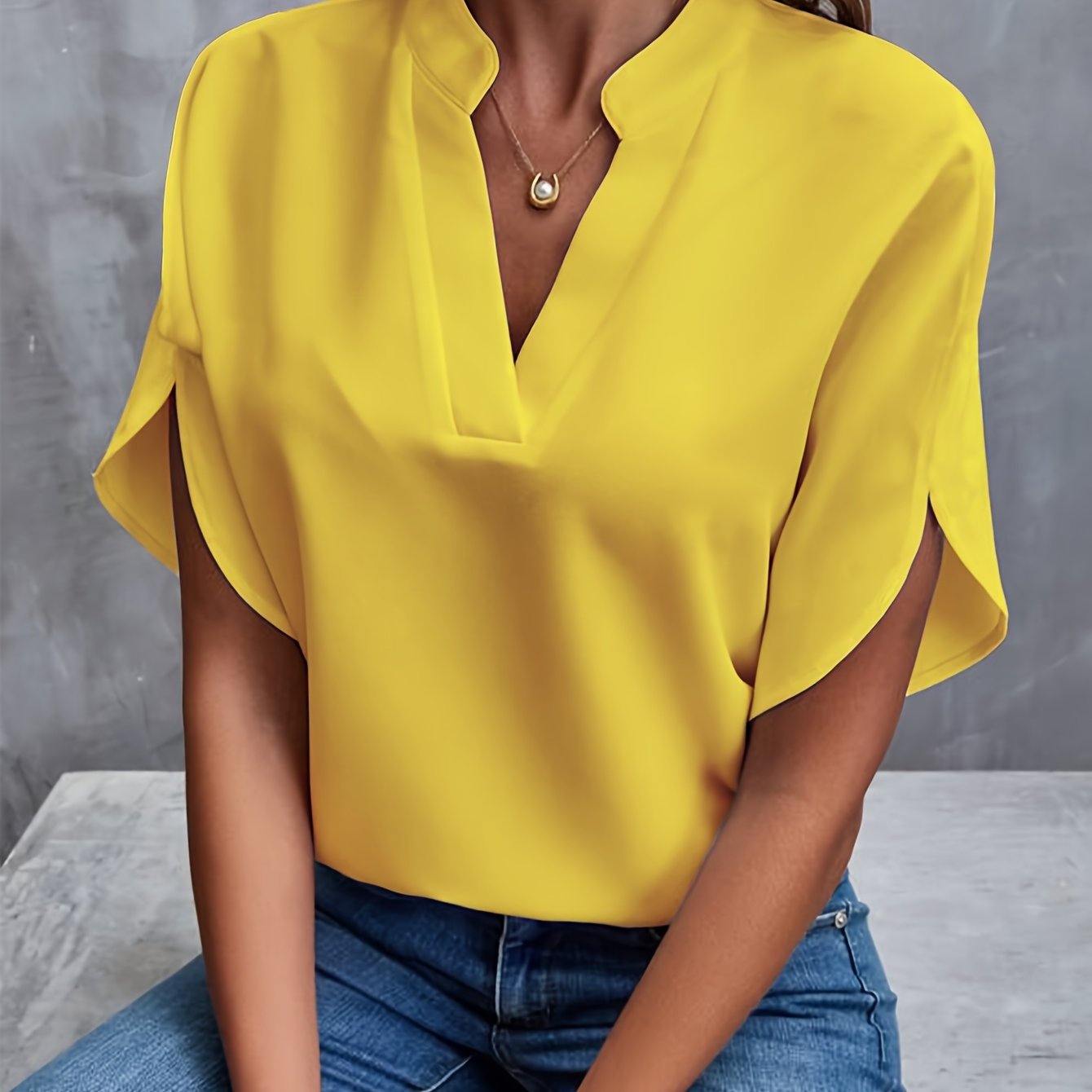Effortless Elegance V-Neck Blouse