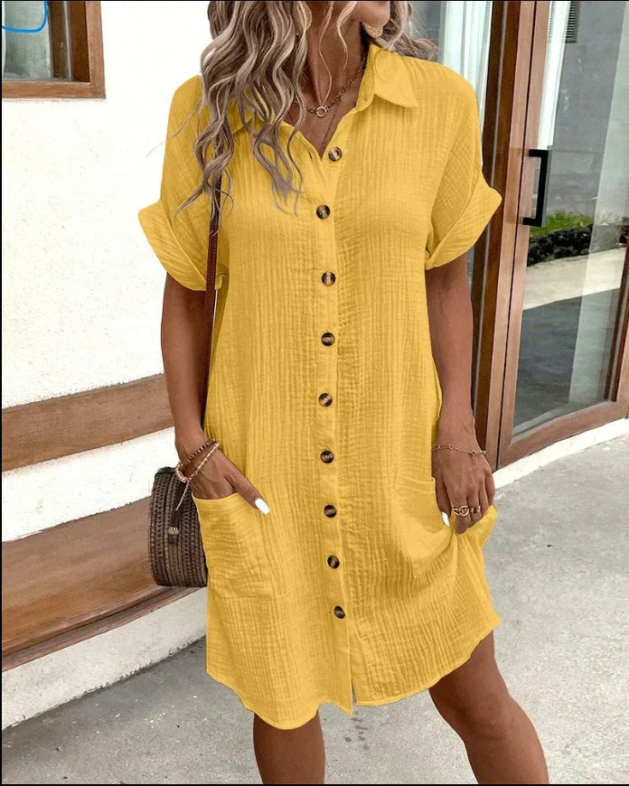 Elegant Comfort Polo Dress