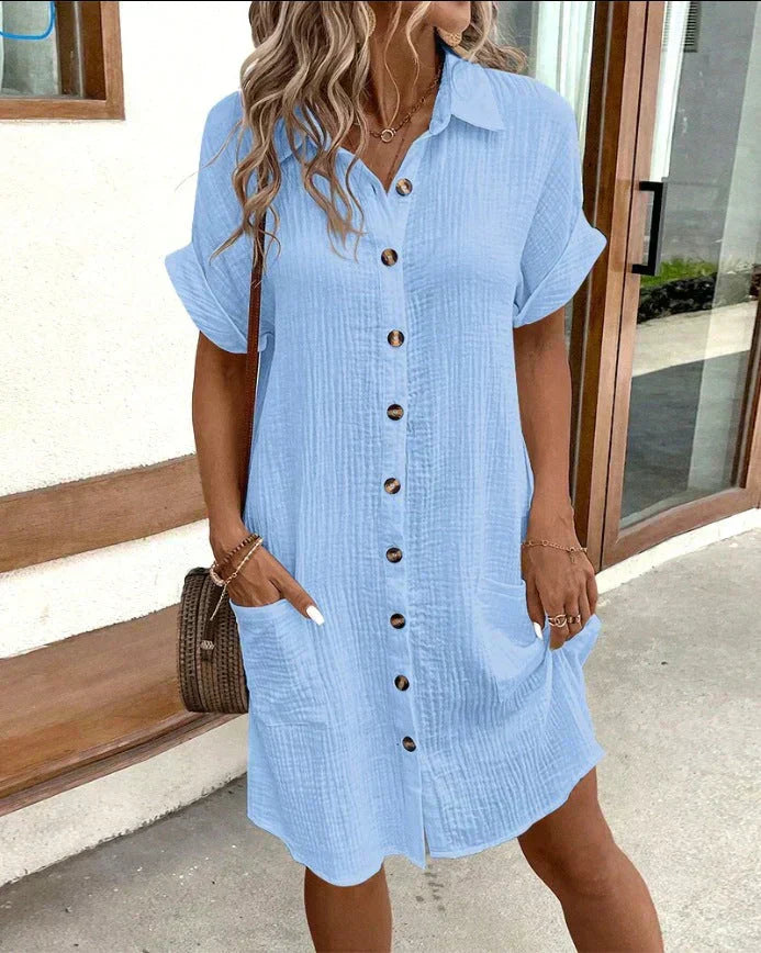 Elegant Comfort Polo Dress