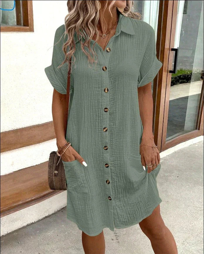 Elegant Comfort Polo Dress