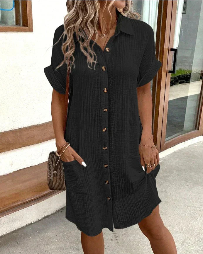 Elegant Comfort Polo Dress