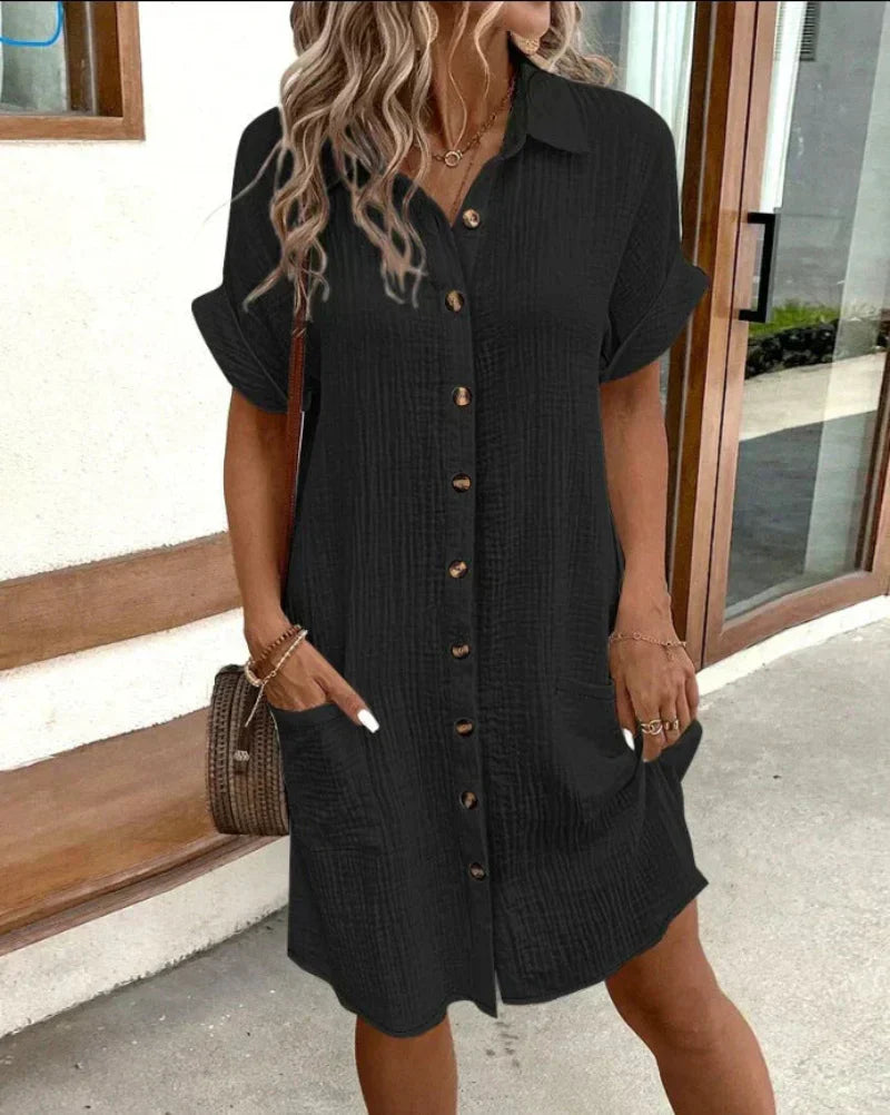 Effortless Style Polo Dress
